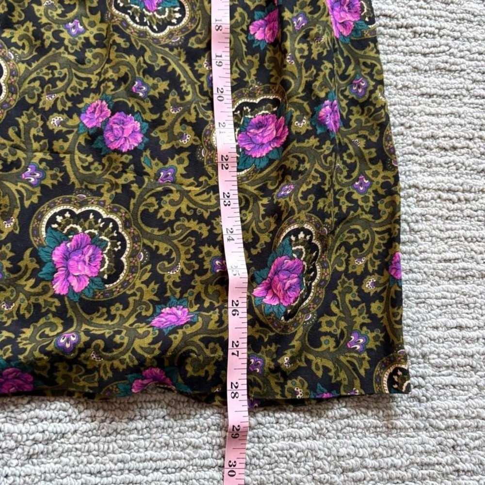 90s Vintage Coord Skirt Set New Name In Town Women's S M Paisley Floral Summer - Picture 4 of 8